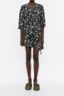 VESTIDO MINI VUELO PAISLEY Negro