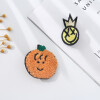 Parche Textil Tipo Pin - Calabaza Parche Textil Tipo Pin - Calabaza