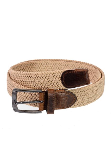 CINTURON ELASTIZADO Beige