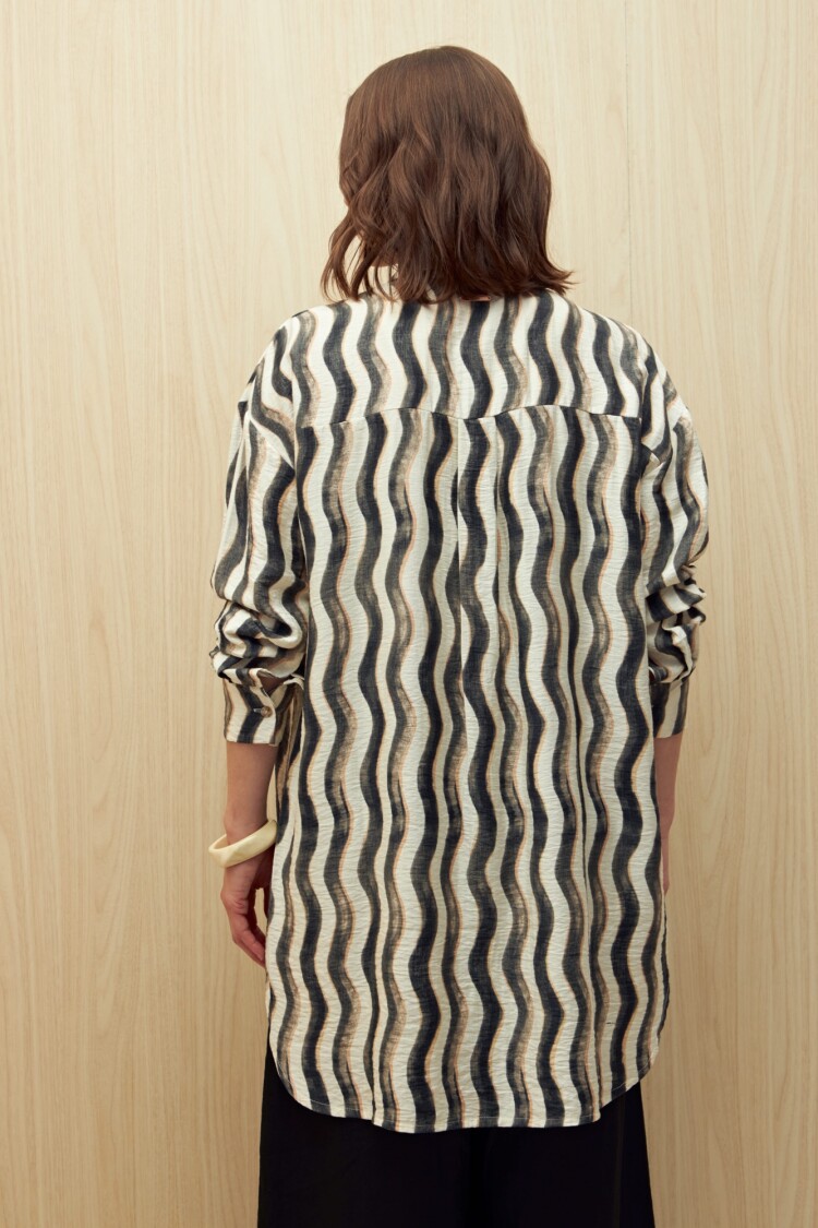 VESTIDO ROSIE PRINTED Rayas Gruesas