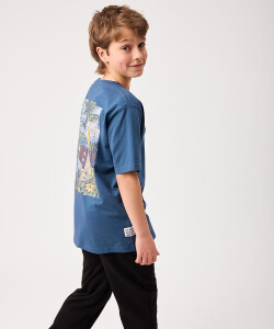 T-SHIRT PRINTO TEEN RUSTY Azul