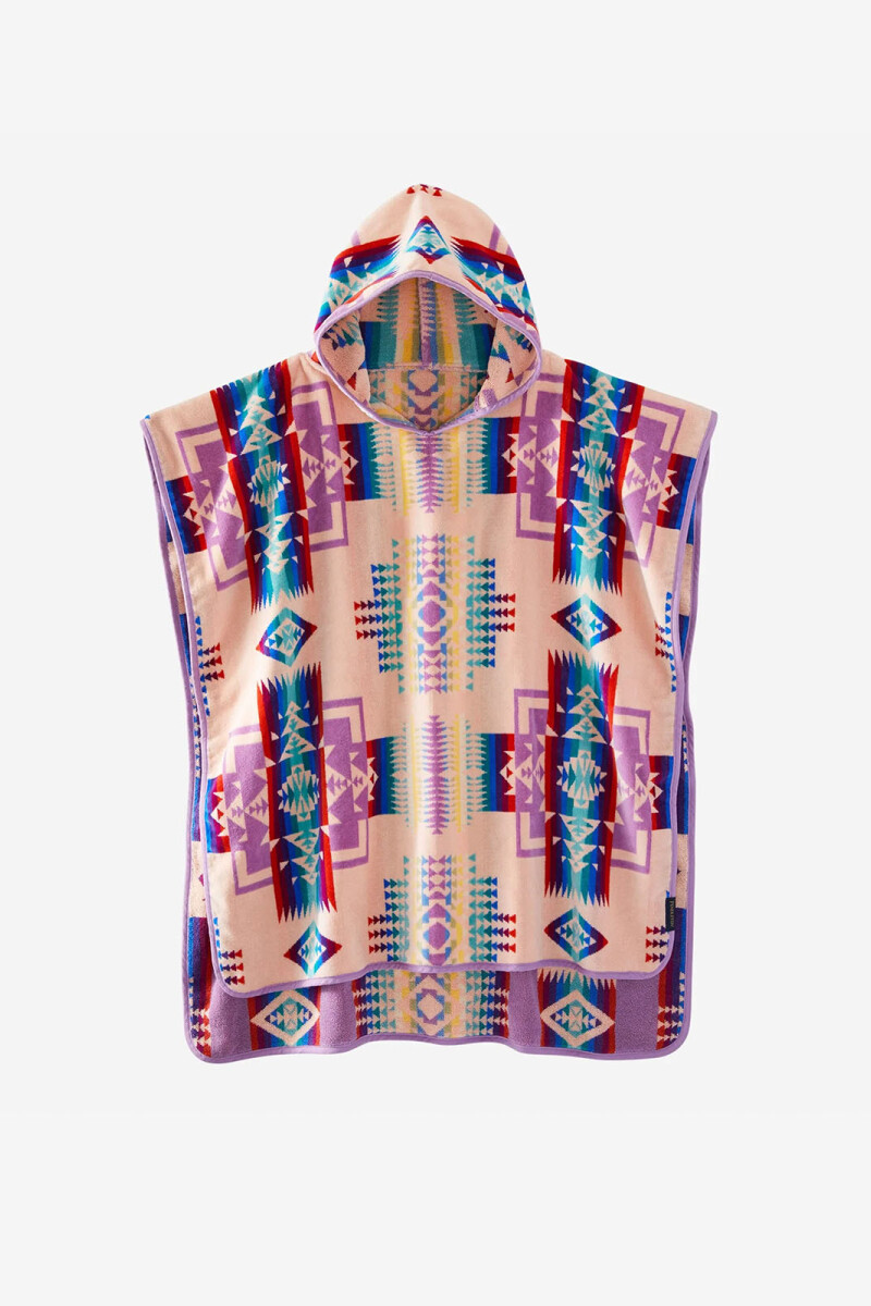 TOALLA CON CAPUCHA Rosa