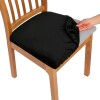 Funda de almohadón de silla negro