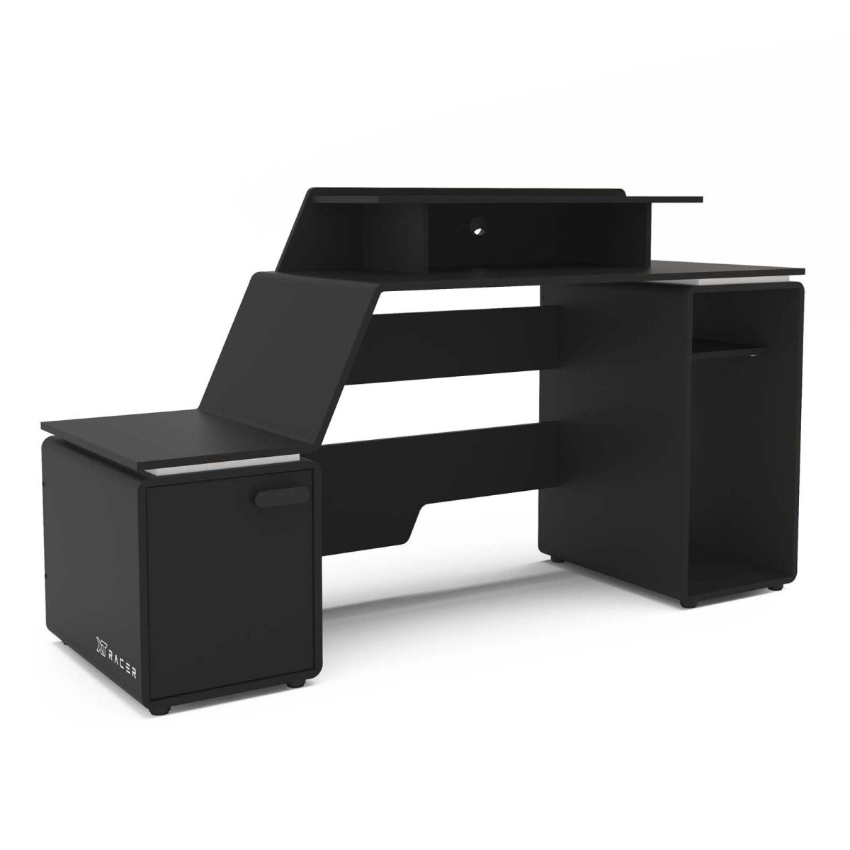 ESCRITORIO GAMER - MDP NEGRO SPACE 2 XT 