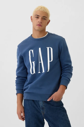Buzo Deportivo Logo Gap Hombre Blue Shade