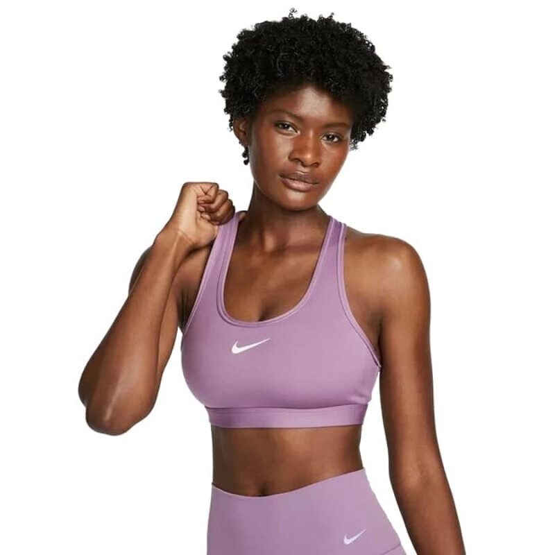 Top Nike Swoosh Medium Support de Mujer - DX6821-536 Violeta