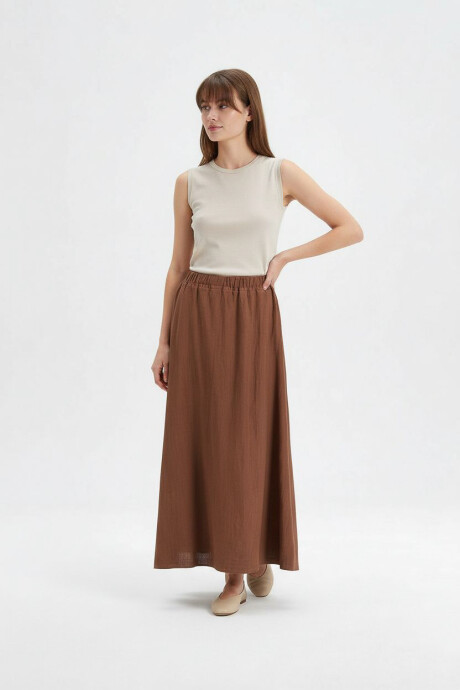 Falda Azur Marron