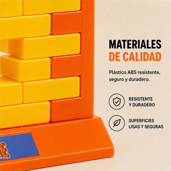 Juego de Habilidad Rompe Muro con 44 Bloques Amarillo 1