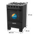 Cocina Multigas 4 Hornallas Enxuta Cenx27200ng NEGRO