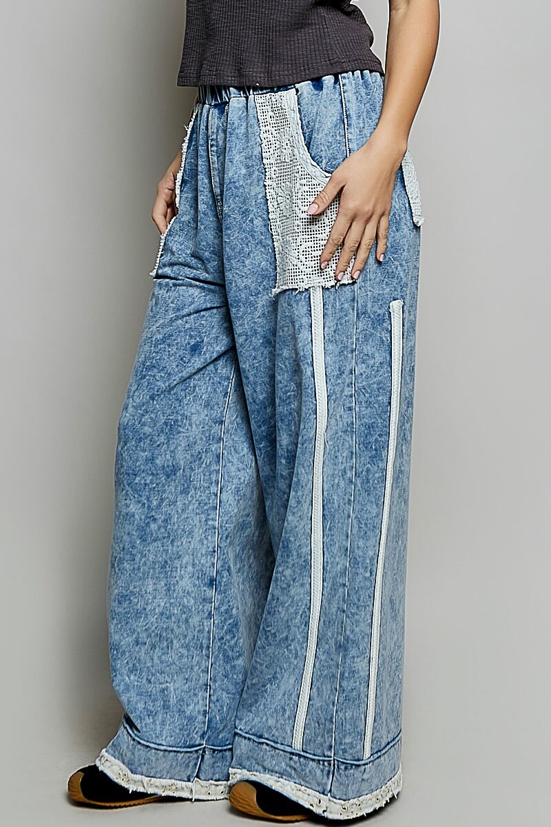 PANTALON DENIM PARCHES Denim
