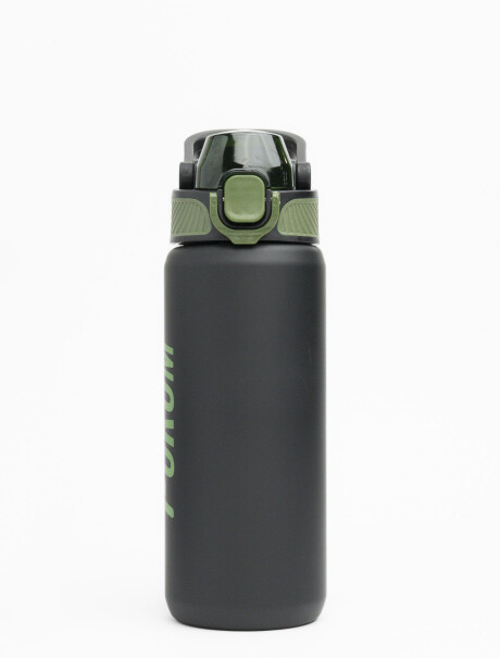 Botella engomada Active Negro/Verde