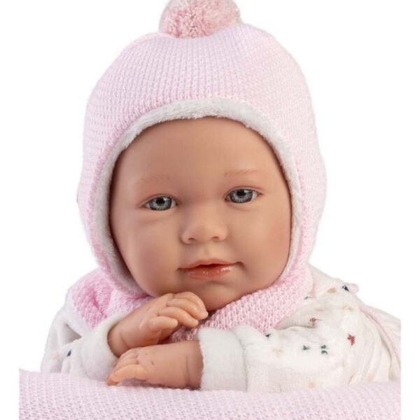 Muñeca Mimi Llorens 42cm con Almohada de Luna Rosa y Chupete Diseño Luna Rosa