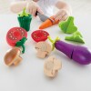 Set verduras madera para cortar HAPE Set verduras madera para cortar HAPE