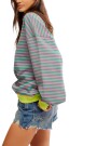 CLASSIC STRIPED CREW Rosa