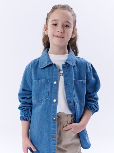 Sobrecamisa jean Azul Medio