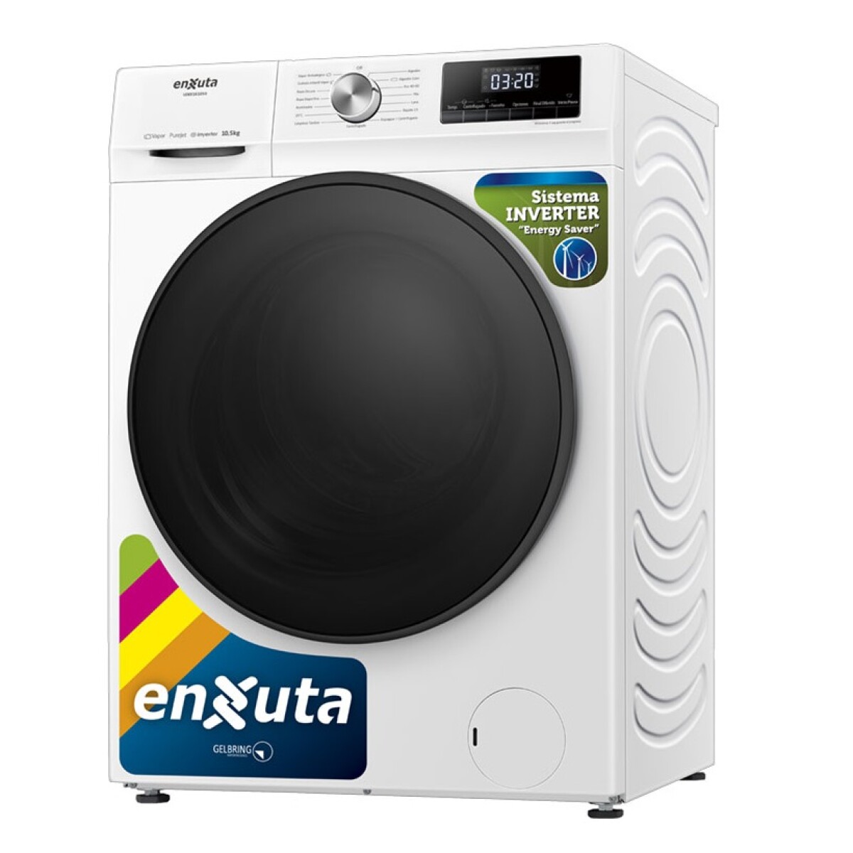 Lavarropas Enxuta C/f 10.5kg Inverter Lenx161050 