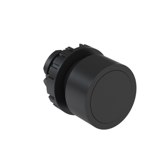 Cabezal pulsador rasante negro Ø22mm IP66, BF5 WE5015