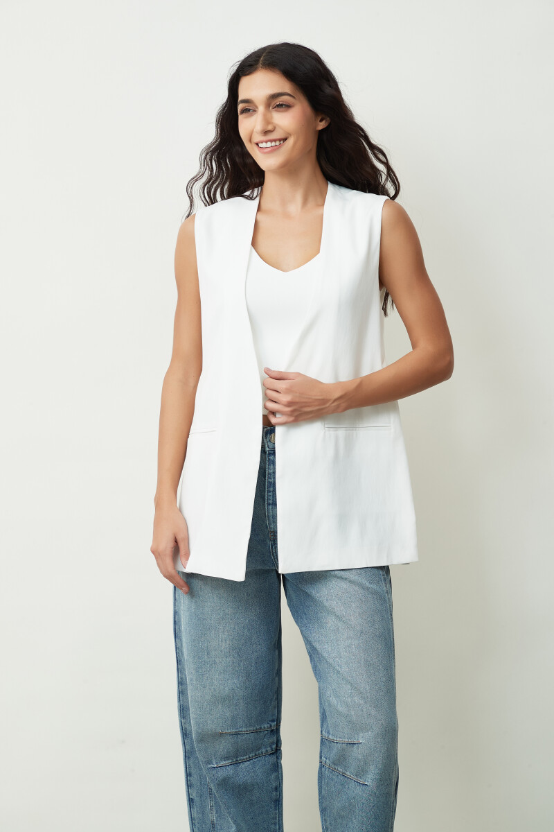 CHALECO CASCADA - BLANCO 