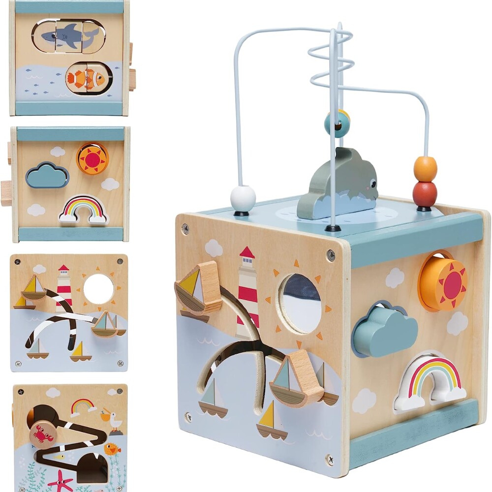 Cubo 5 en 1 fondo mar Cubo 5 en 1 fondo mar