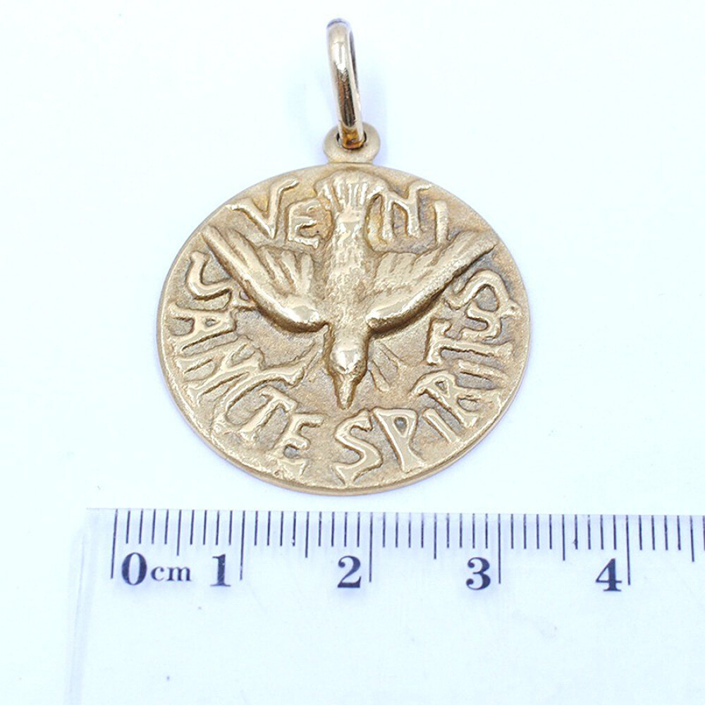 Medalla Espiritu Santo En Oro 18K Medalla Espiritu Santo En Oro 18K