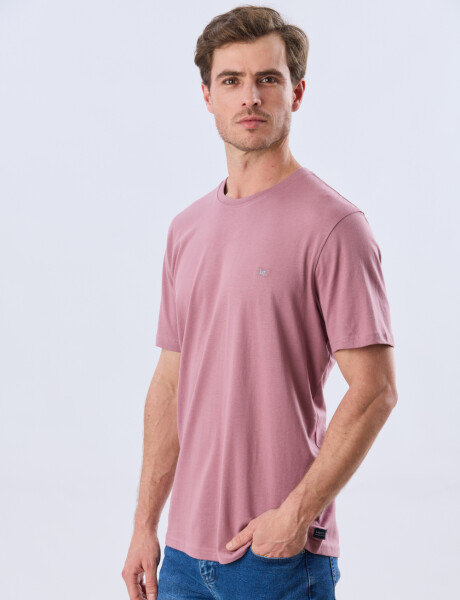 REMERA BÁSICA DE ALGODÓN Rosa Oscuro