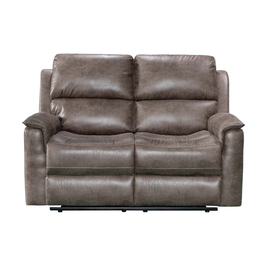 RECLINER MANUAL 2 CUERPOS TELA MARRON LAGOS MOKA