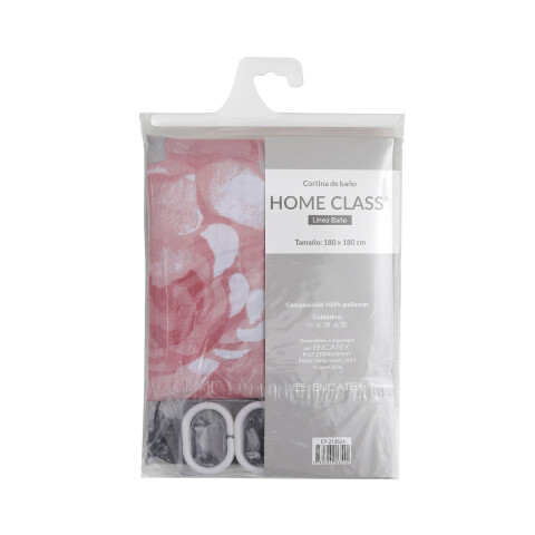 Cortina de Home Class con Argollas 180 x 180 cm 213624 ROSAURA FLOR ROSA