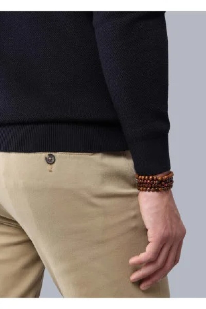 Sweater cuello alto con botones NEW BLUE