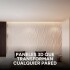 Revestimiento de Pared Panel 3D PVC 50x50cm Flor Simétrica Diseño Ondas Blanco