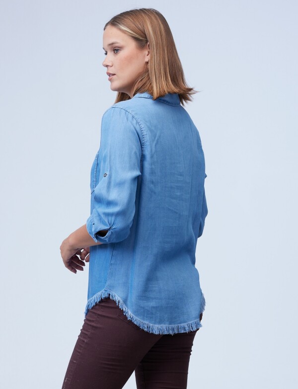 Camisa Tencel Flecos JEAN
