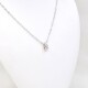 Cadena con dije en oro 18K blanco Y brillante Cadena con dije en oro 18K blanco Y brillante