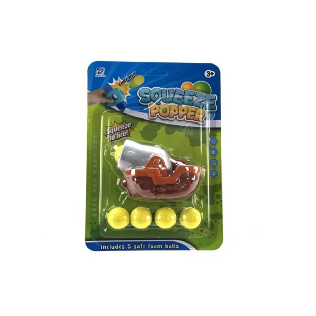 OUTLET Squeeze Popper Barco en blíster 18x25cm - Outlet Squeeze Popper Barco En Blíster 18x25cm 