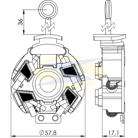 PORTA CARBONES TOYOTA N.DENSO HILUX 2.5 2.7=P.2665 UNIFAP PORTA CARBONES TOYOTA N.DENSO HILUX 2.5 2.7=P.2665 UNIFAP