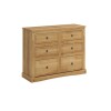 Cómoda 6 Cajones Madera Natural - Linea Mexicana Natural