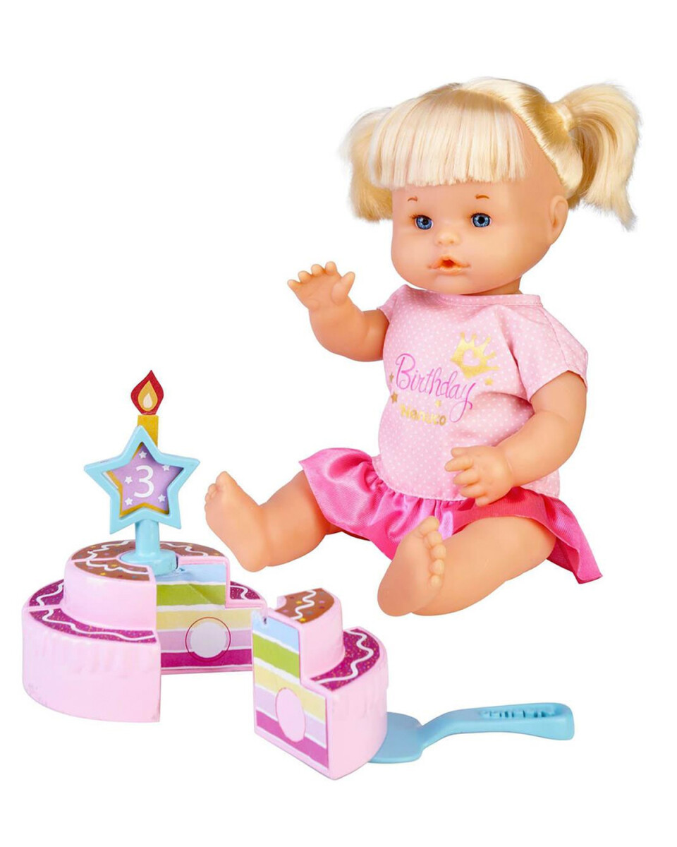 Muñeca bebote Nenuco Feliz Cumpleaños incluye accesorios 