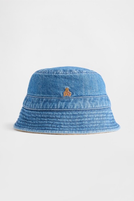 Gorro Forrado Con Corderito Bebé Medium Wash