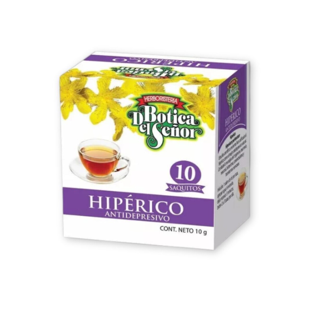 Té Hipérico Botica Del Señor 10 Unidades 