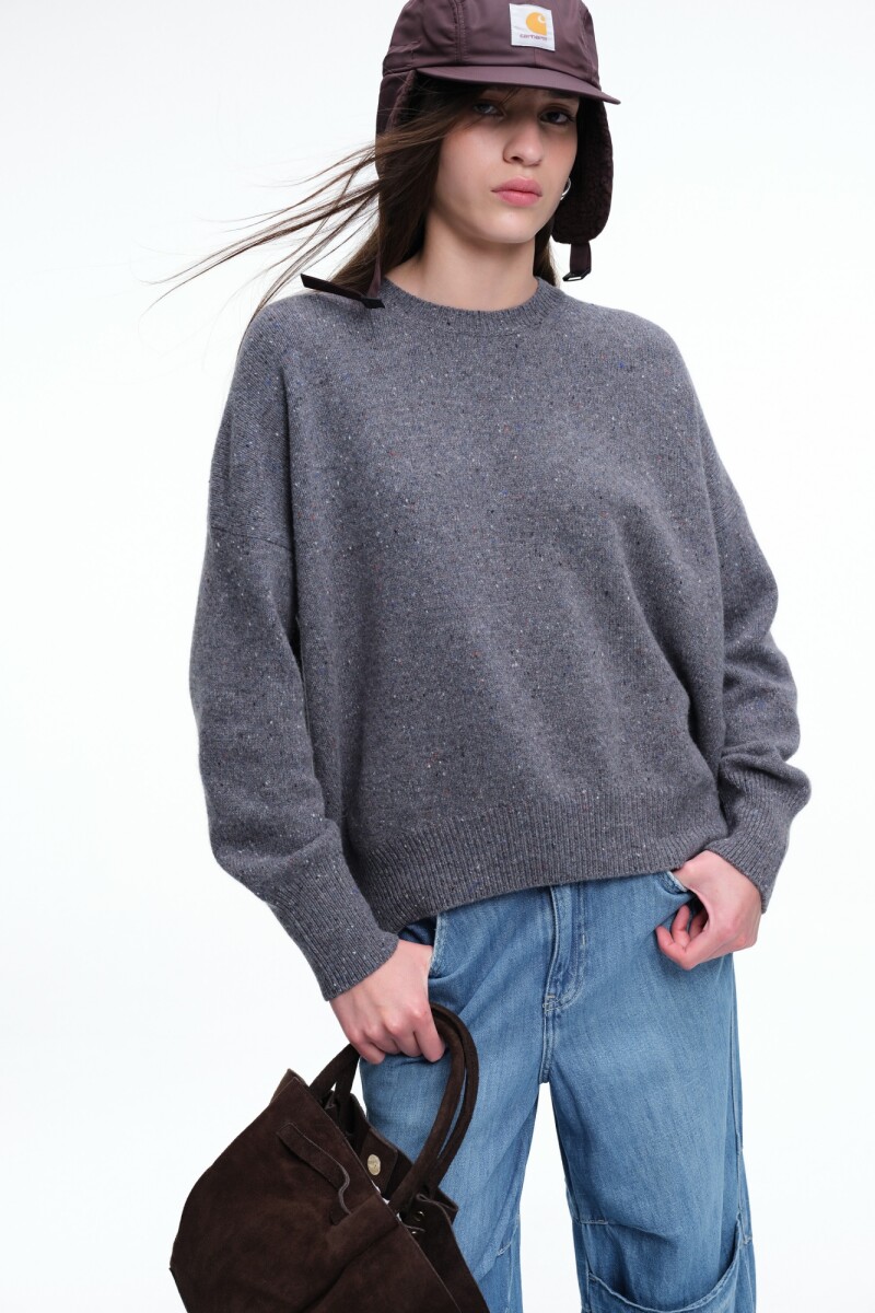 SWEATER CREW Gris