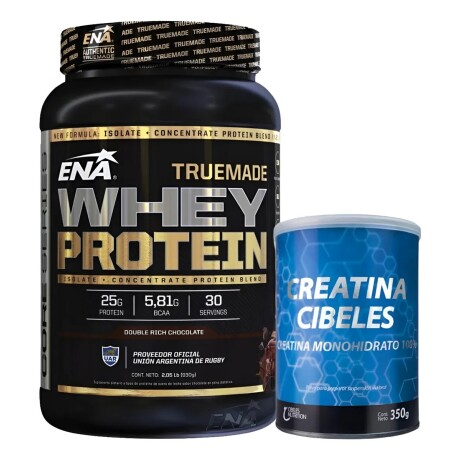 Combo Whey Ena + Creatina Cibeles 350 Chocolate