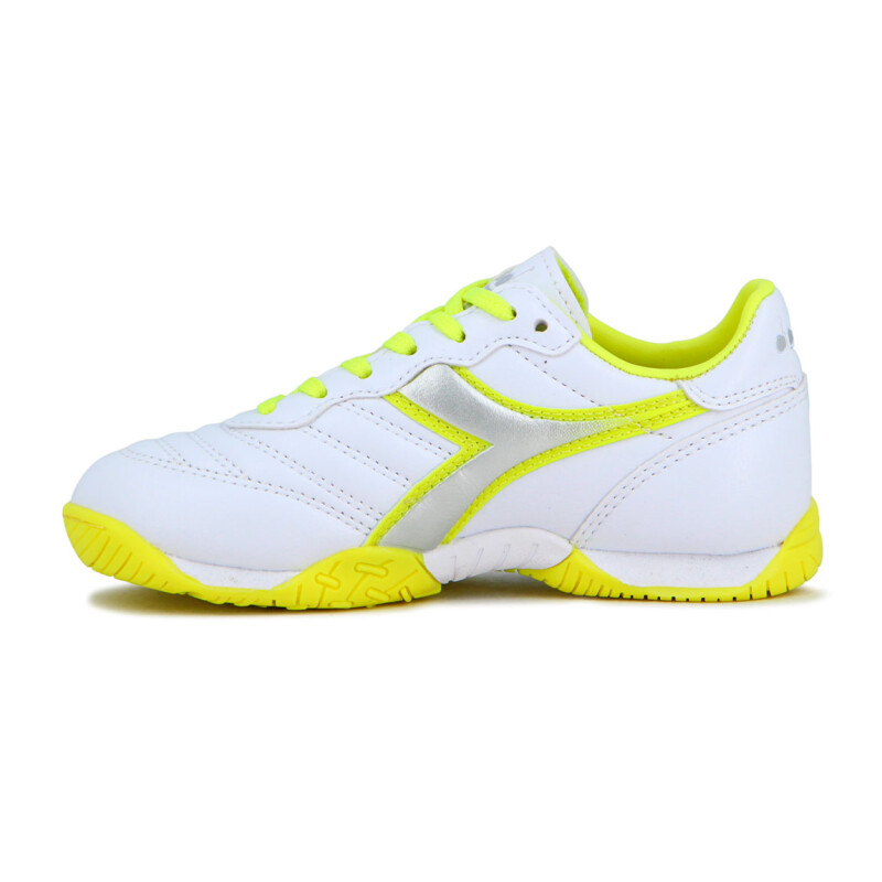 Zapato Fútbol Goal Indoor Diadora Hombre Blanco-amarillo