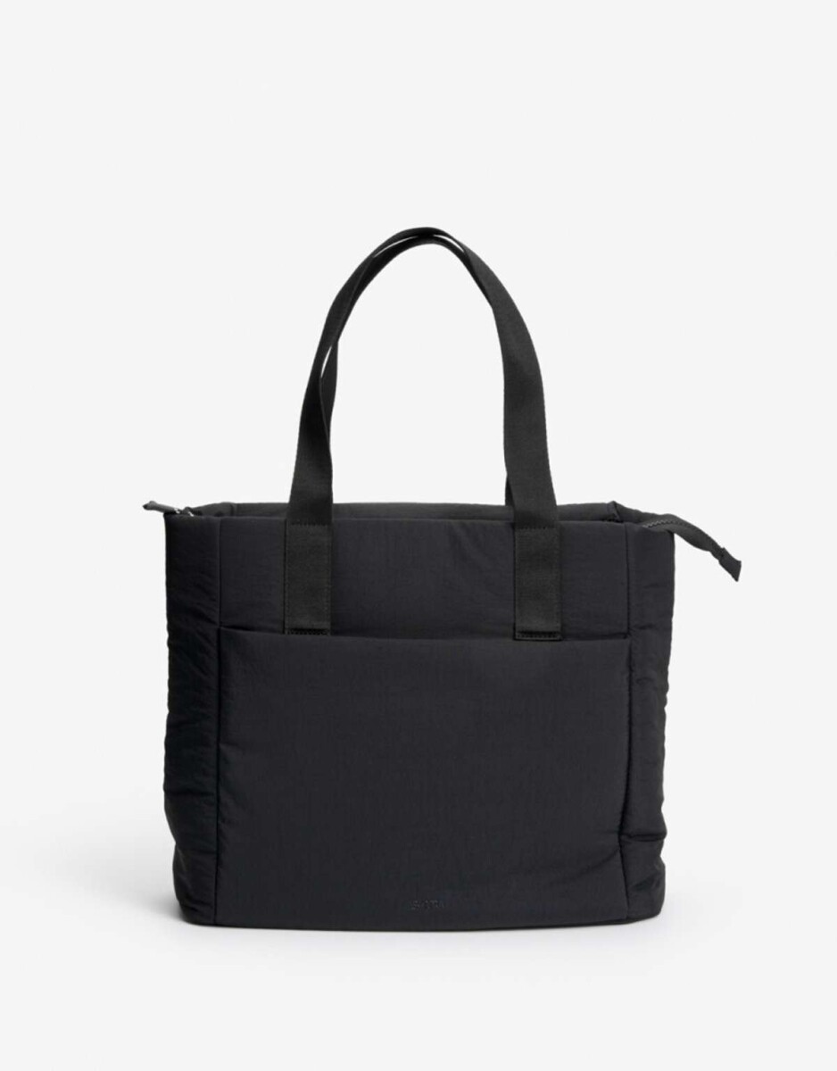 Cartera Shopper Nylon - Negro 