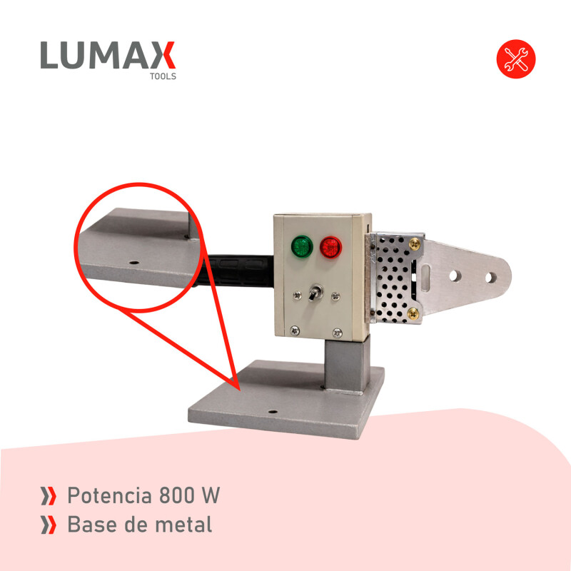 Termofusora Lumax 800W con accesorios Termofusora Lumax 800W con accesorios