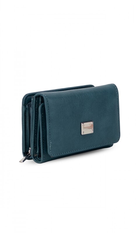 BILLETERA LIRIO AZUL PETROLEO