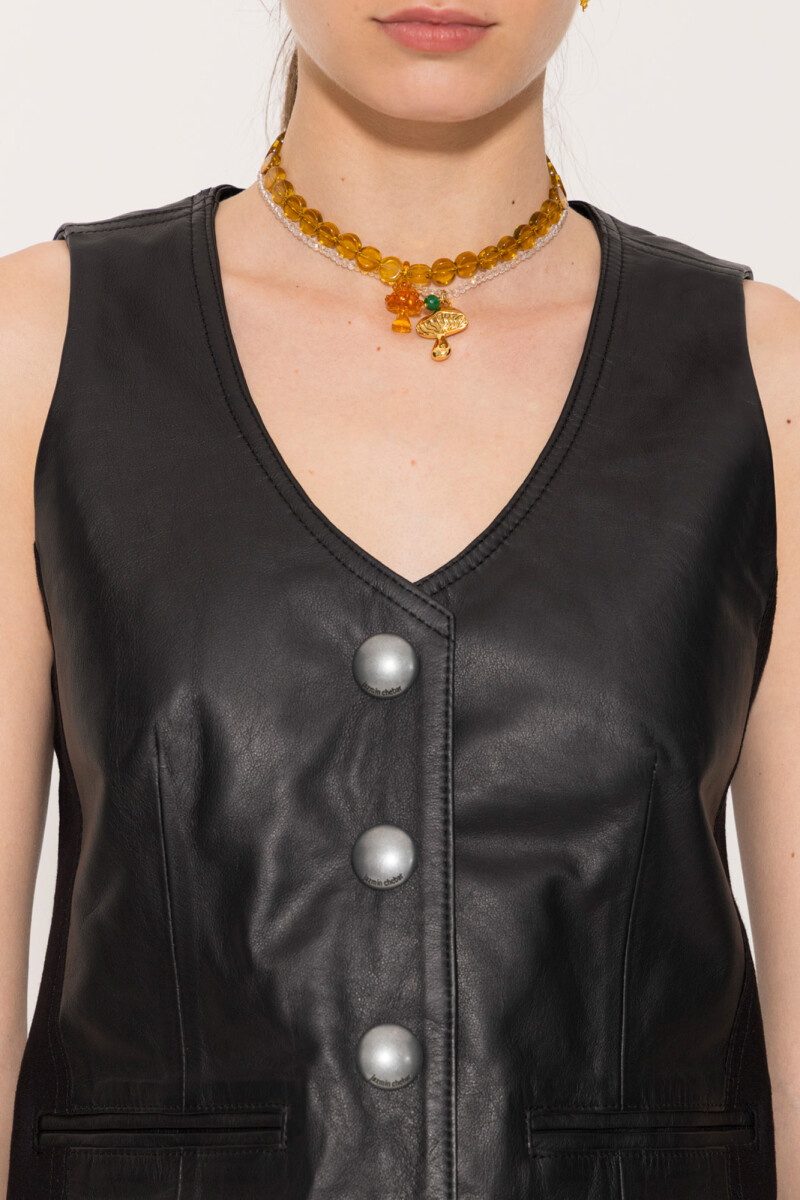 CHALECO JOE Negro Brilloso