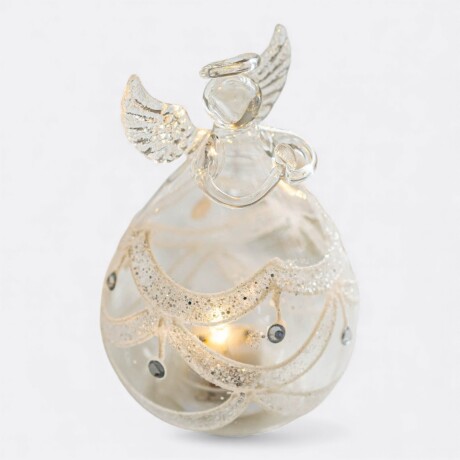 Veladora Ángel Navideño De Cristal Modelo B