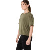 Polo Running Nagino Run Adjustable SS Top Mujer Dark Olive