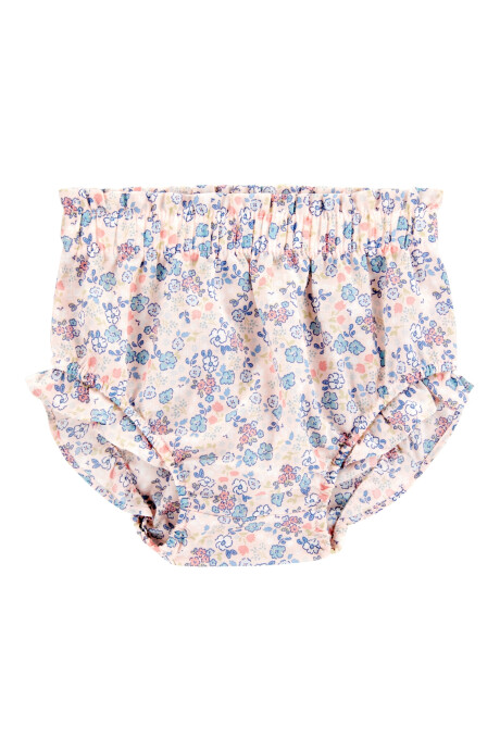 Set tres piezas de algodón, short, saco y body sin mangas Set tres piezas de algodón, short, saco y body sin mangas
