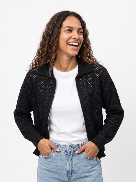 CARDIGAN PELARA NEGRO