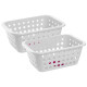 Set x2 Cesto mediano 3 lts BLANCO