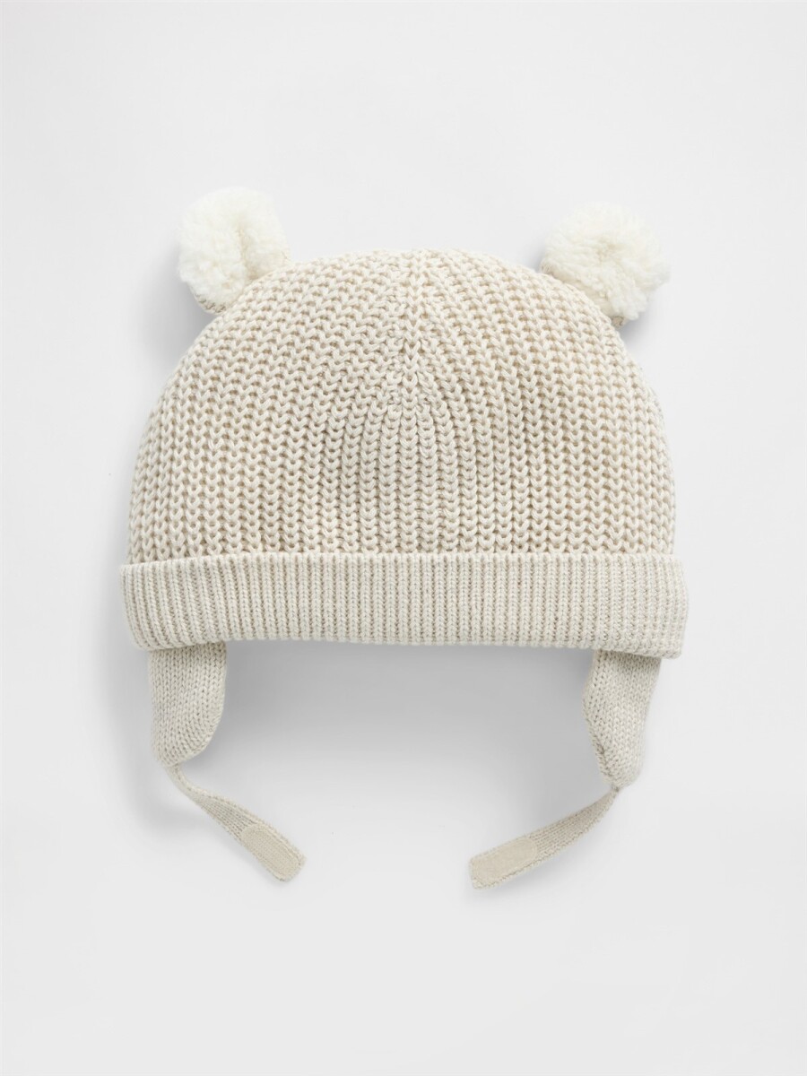 Gorro Con Corderito Bebé - B2621 Oatmeal Heather 